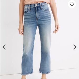 Madewell Slim Wide Leg Crop Jeans
